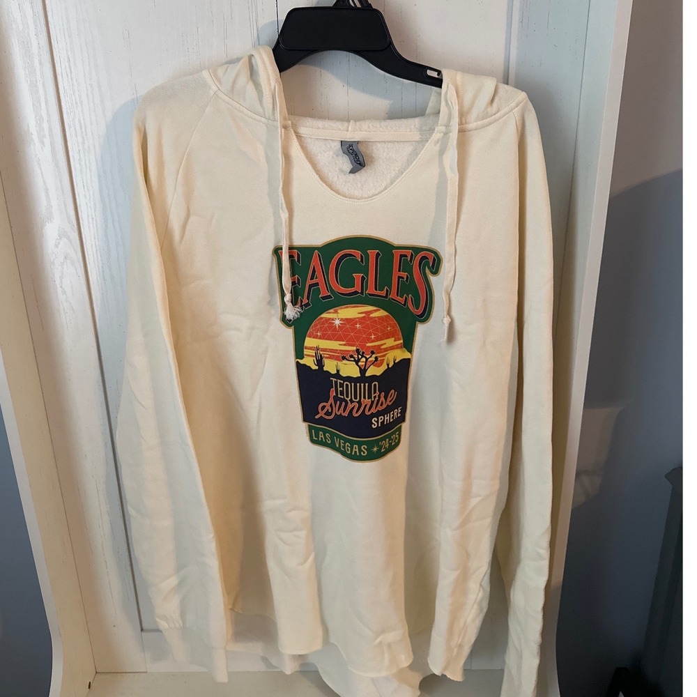 The Eagles Tequila Sunrises Sphere '23-'25 Las Vegas Hoodie 2XL Pullover V-Neck